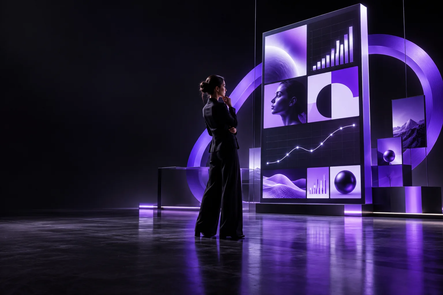 Campanie digitală BOLD MARKETING, cu date și creație în lumină violetă